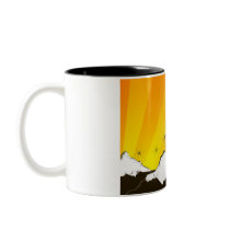quads. orange sunset. mugs