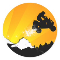 quads. orange sunset. stickers by asyrum quads. orange sunset. stickers