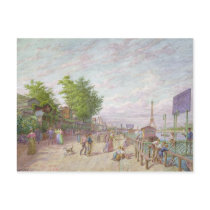 Quai du Point du Jour, Boulogne Billancourt, 1897 Post Card