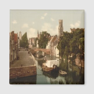 Quai Vert, Bruges, Belgium magnet