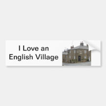 Quaint English Village Bumper Sticker