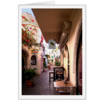 Quaint Side Street Greeting Cards