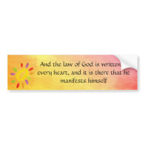 Quaker bumper sticker
