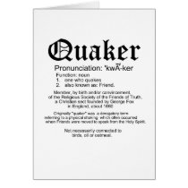 Quaker Definition cards by quakershop Quaker Definition cards