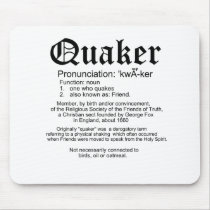 Quaker Definition mousepads by quakershop Quaker Definition mousepads