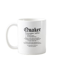 Quaker Definition Coffee Mug