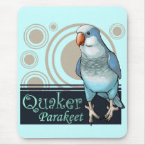 Quaker Parakeet Mousepad (Blue) by CrazyParrotLady Quaker Parakeet Mousepad (Blue)