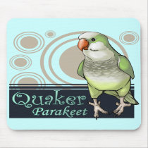 Quaker Parakeet Mousepad (Green) by CrazyParrotLady Quaker Parakeet Mousepad (Green)