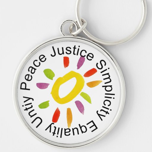 quaker Peace KeyChain Zazzle