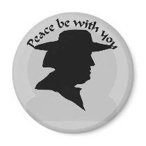 Quaker Silhousette Peace Be with You Magnet