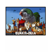 QuakerZilla Women's Dark T-Shirt by MenagerieMayhem QuakerZilla Women's Dark T-Shirt