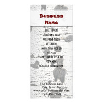 Quaking Aspen Bark Customized Rack Card