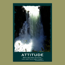 Qualicum Waterfall ATTITUDE Motivational Poster posters