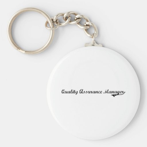 Quality Assurance Manager Professional Job Key Chain