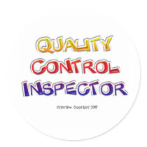 Quality  Control Inspector stickers