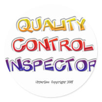Quality  Control Inspector stickers