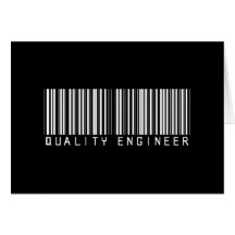Quality Engineer Bar Code Greeting Card