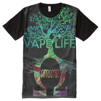 Quality Full Print Vape Life Shirt All-Over Print T-shirt