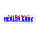 QUALITY HEALTH CARE bumper stickers by affirmationshirts QUALITY HEALTH CARE bumper stickers