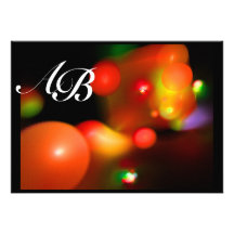 QUANTUM BUBBLE red black pink Personalized Invite