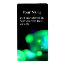 QUANTUM BUBBLES PERSONALIZED SHIPPING LABELS