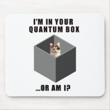 Quantum Cat Mouse Pad