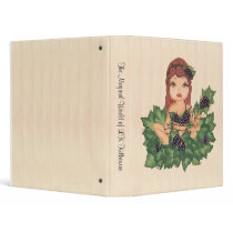 Quantum Cutie Grape Vine Girl binders by Quantum_Art_Nerd Quantum Cutie Grape Vine Girl binders