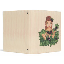 Quantum Cutie Grape Vine Girl binders by Quantum_Art_Nerd Quantum Cutie Grape Vine Girl binders