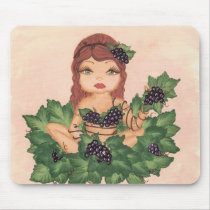 Quantum Cutie Grape Vine Girl mousepads