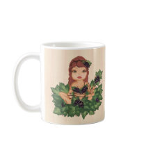Quantum Cutie Grape Vine Girl mugs by Quantum_Art_Nerd Quantum Cutie Grape Vine Girl mugs