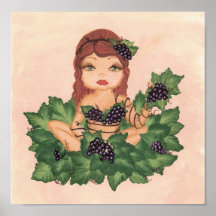Quantum Cutie Grape Vine Girl Print