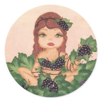 Quantum Cutie Grape Vine Girl Sticker