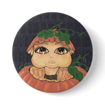 Quantum Kid in a Halloween Pumpkin buttons