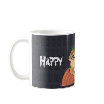 Quantum Kid in a Halloween Pumpkin mugs