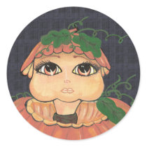 Quantum Kid in a Halloween Pumpkin stickers