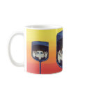Quantum Kid in Wine Glass mugs