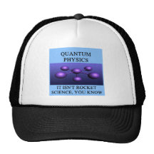 quantum mechanics physics joke mesh hats