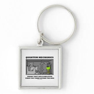 Quantum Mechanics Proof That Life Is Relative Keychain
