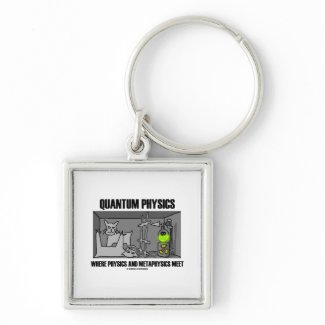 Quantum Physics Where Physics And Metaphysics Meet keychain
