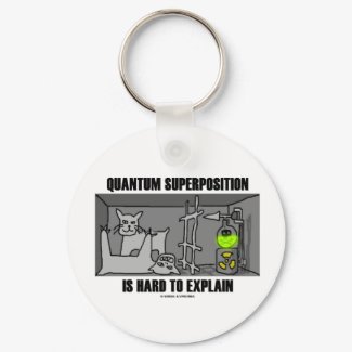 Quantum Superposition Is Hard To Explain (Physics) keychain