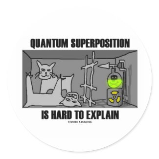 Quantum Superposition Is Hard To Explain (Physics) sticker