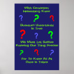 Quantum Uncertainty Limerick posters