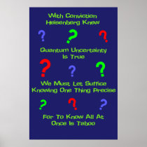 Quantum Uncertainty Limerick Posters