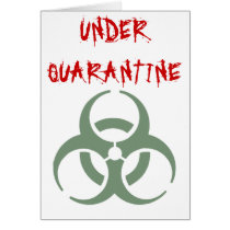 Quarantine - get well soon Card cards