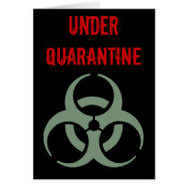 Quarantine - get well soon Card cards