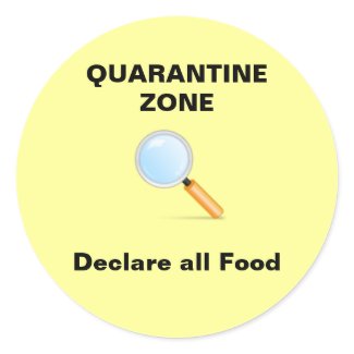 Quarantine Zone zazzle_sticker