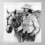 Quarter Horse Amateur Showmanship Show Portrait Poster