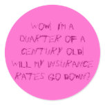 Quarter of a Century! stickers