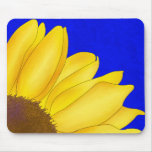 Quarter Sunflower Mouse Pad