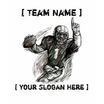Quarterback Customizable T-Shirt - Customized by fantasyfootball Quarterback Customizable T-Shirt - Customized